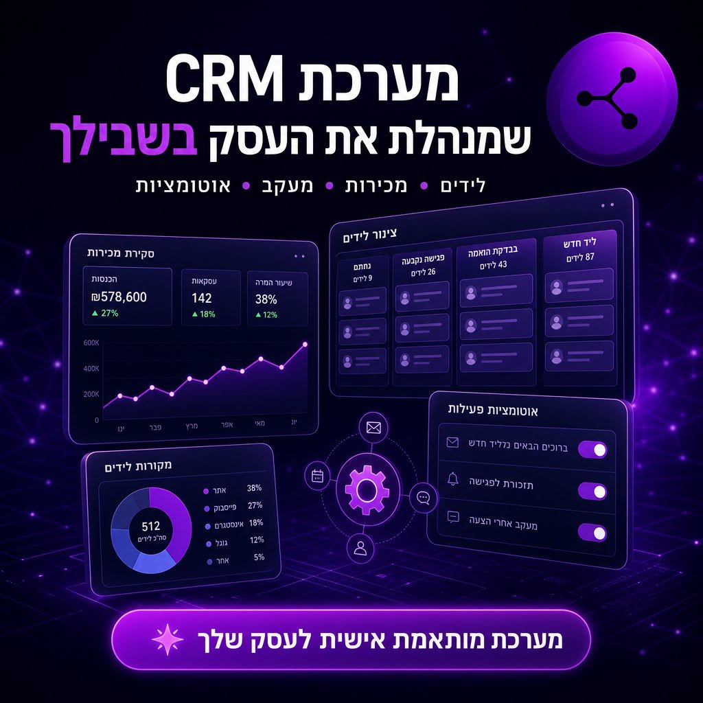 מערכת CRM לעסק