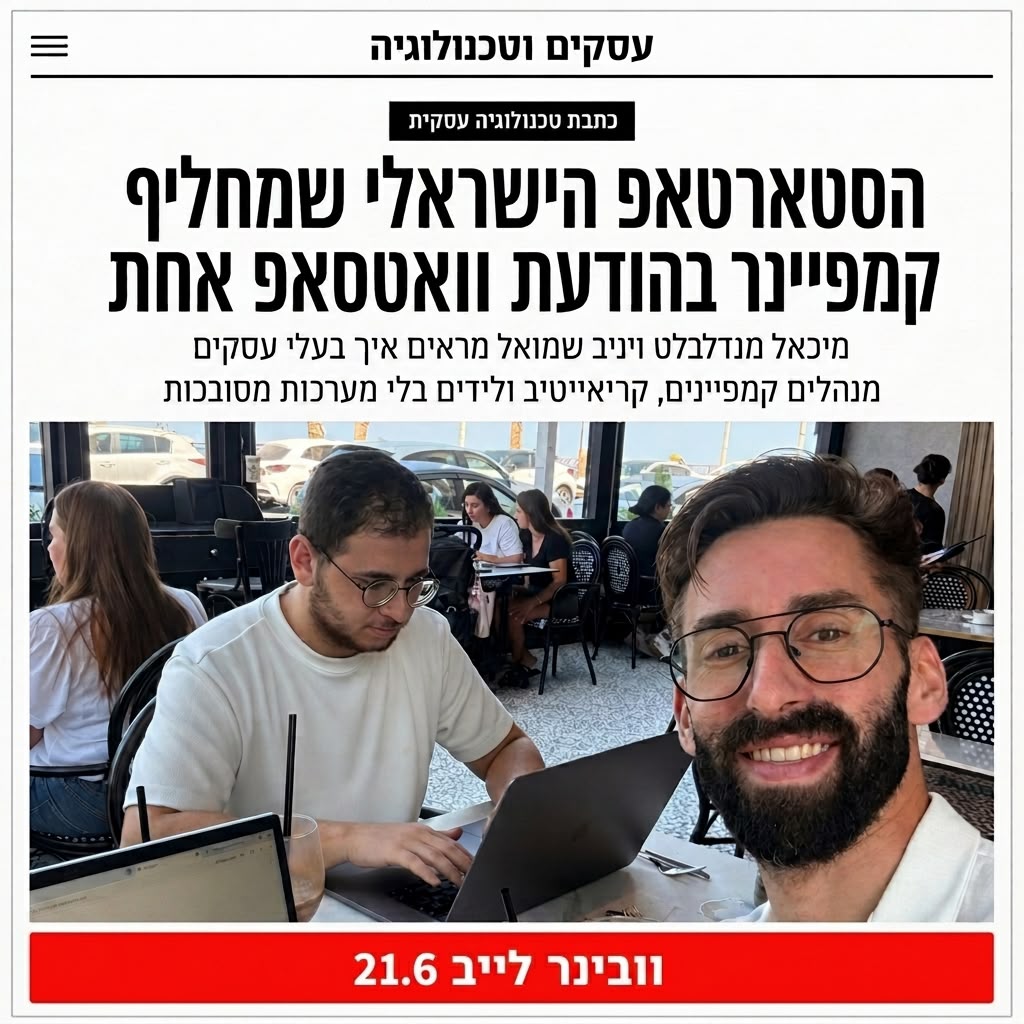 וובינר וואטסאפ לעסקים